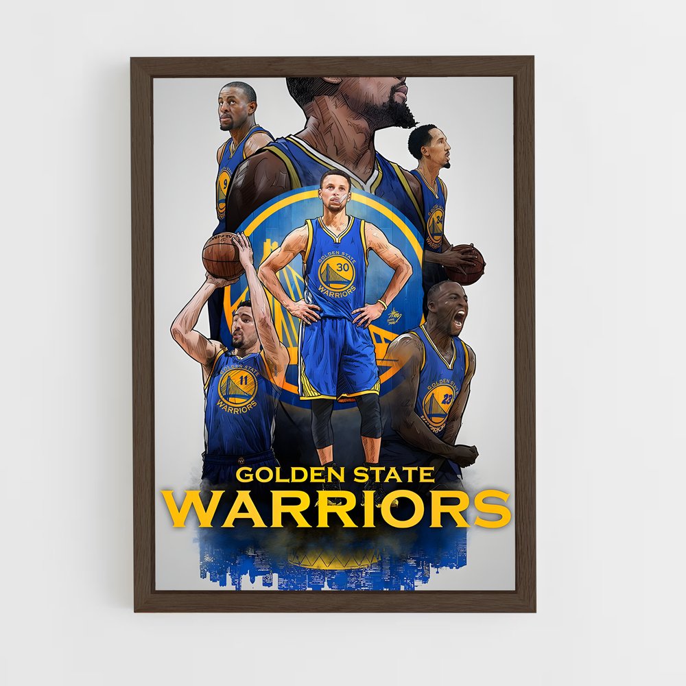 Poster Warriors en Quête – affiche Basketball (vue 5)